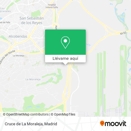 Mapa Cruce de La Moraleja