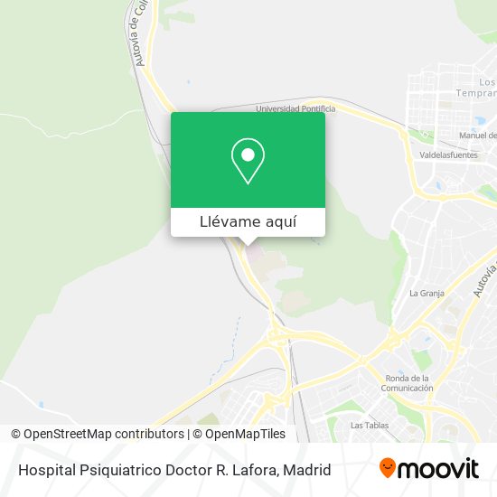 Mapa Hospital Psiquiatrico Doctor R. Lafora