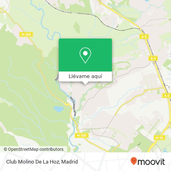 Mapa Club Molino De La Hoz