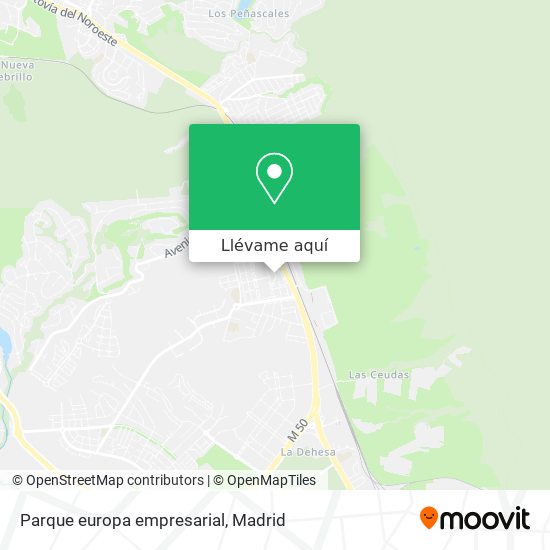 pastel estación de televisión Integral Cómo llegar a Parque europa empresarial en Las Rozas De Madrid en Autobús o  Tren?