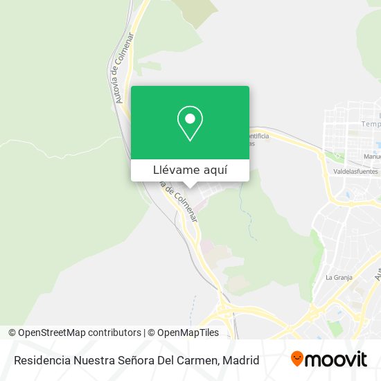 Mapa Residencia Nuestra Señora Del Carmen