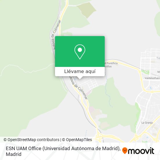 Mapa ESN UAM Office (Universidad Autónoma de Madrid)