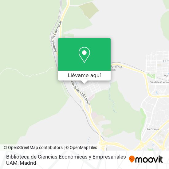 Mapa Biblioteca de Ciencias Económicas y Empresariales - UAM