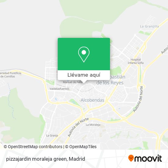 Mapa pizzajardin moraleja green
