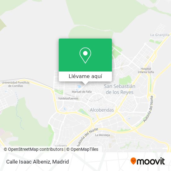 Mapa Calle Isaac Albeniz