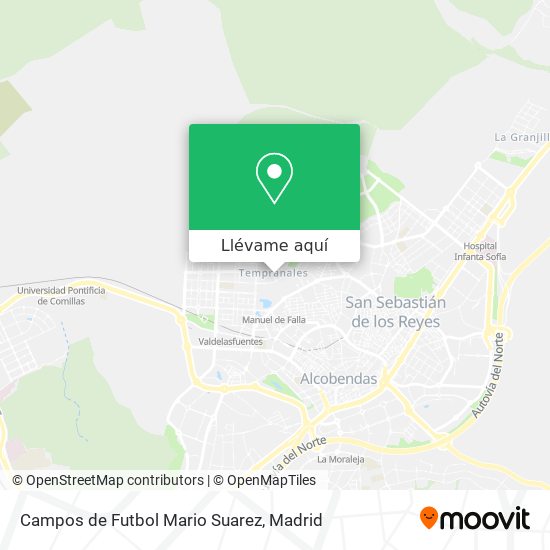 Mapa Campos de Futbol Mario Suarez