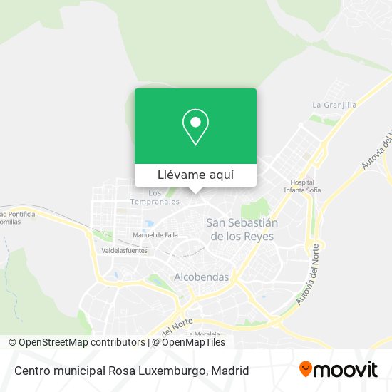 Mapa Centro municipal Rosa Luxemburgo