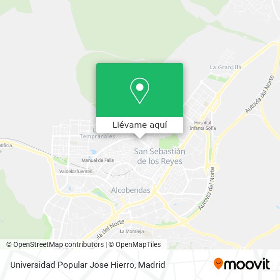 Mapa Universidad Popular Jose Hierro