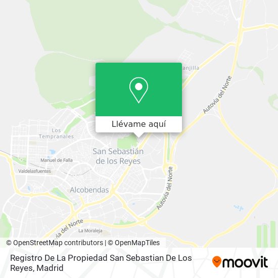 Mapa Registro De La Propiedad San Sebastian De Los Reyes
