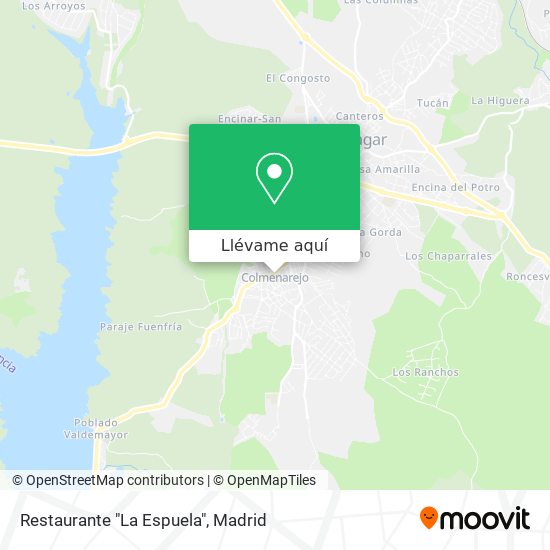 Mapa Restaurante "La Espuela"