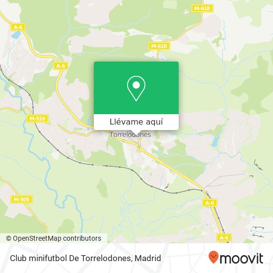 Mapa Club minifutbol De Torrelodones