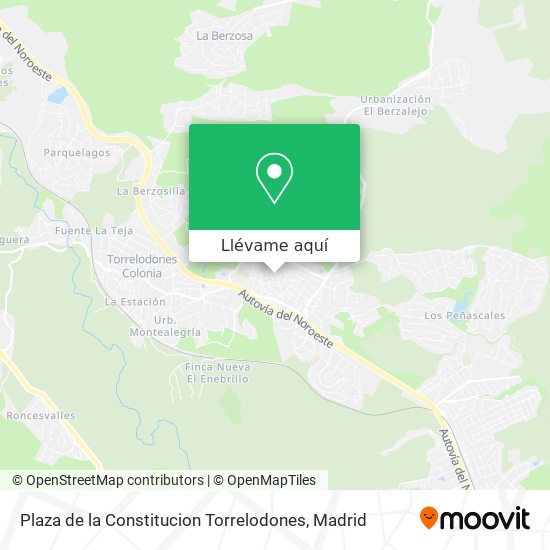 Mapa Plaza de la Constitucion Torrelodones