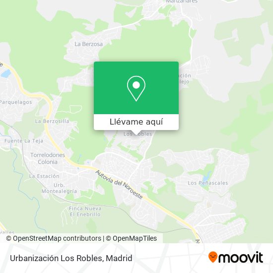 Mapa Urbanización Los Robles