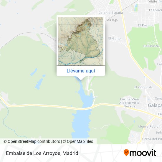 Mapa Embalse de Los Arroyos