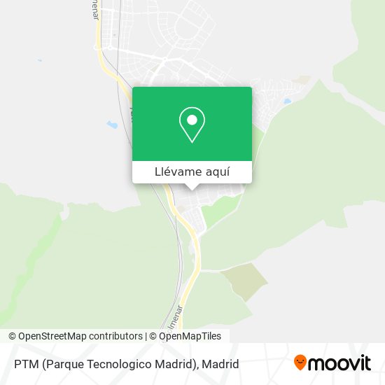 Mapa PTM (Parque Tecnologico Madrid)