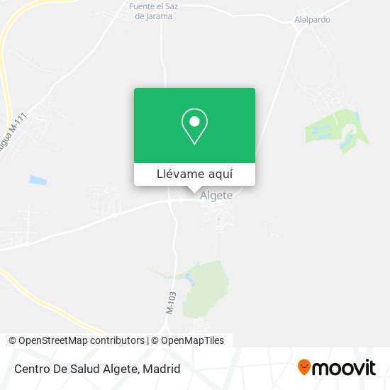 Mapa Centro De Salud Algete