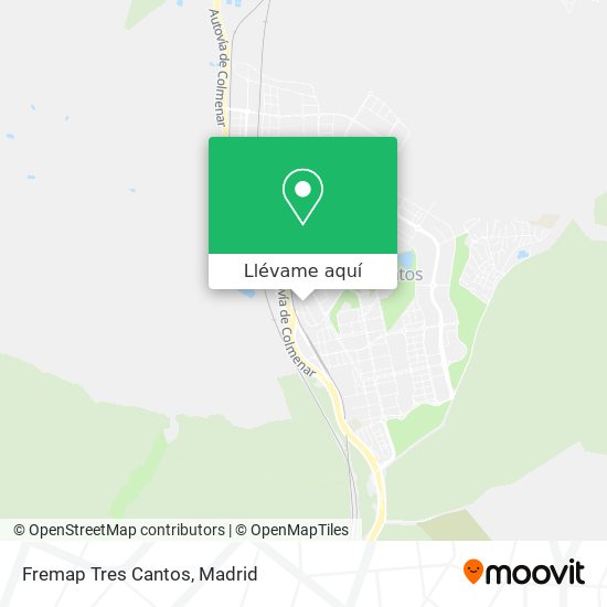 Mapa Fremap Tres Cantos