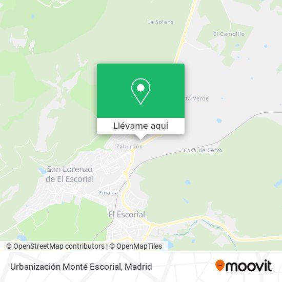 Mapa Urbanización Monté Escorial