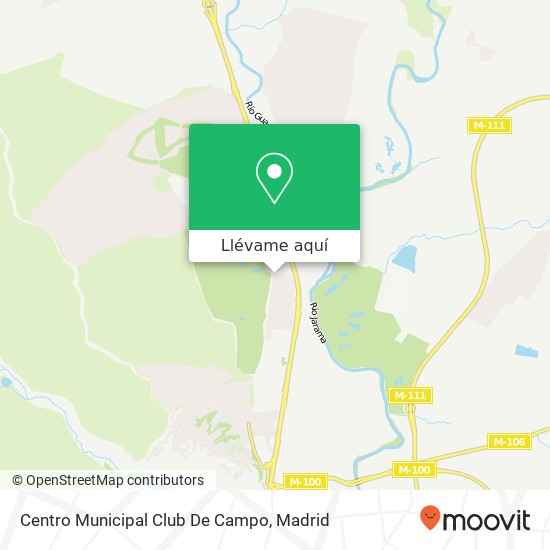 Mapa Centro Municipal Club De Campo