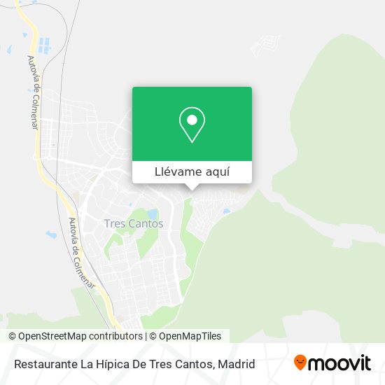 Mapa Restaurante La Hípica De Tres Cantos