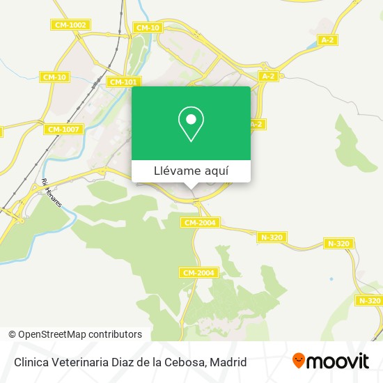 Mapa Clinica Veterinaria Diaz de la Cebosa