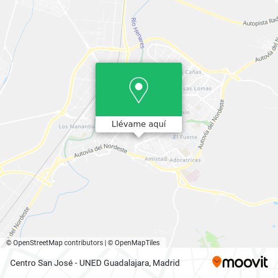 Mapa Centro San José - UNED Guadalajara