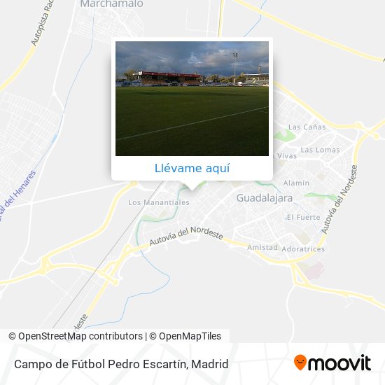 Mapa Campo de Fútbol Pedro Escartín