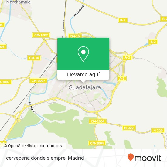 Mapa cerveceria donde siempre