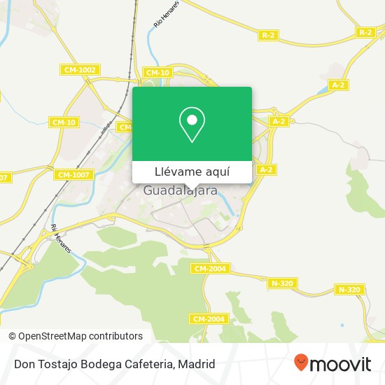 Mapa Don Tostajo Bodega Cafeteria