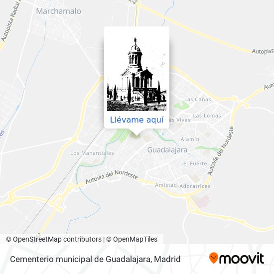 Mapa Cementerio municipal de Guadalajara