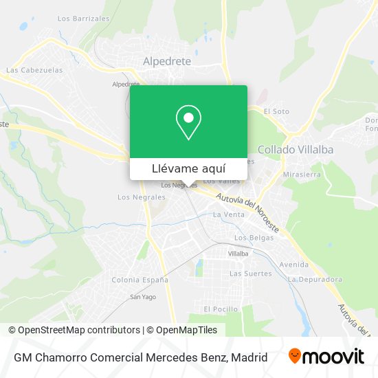 Mapa GM Chamorro Comercial Mercedes Benz
