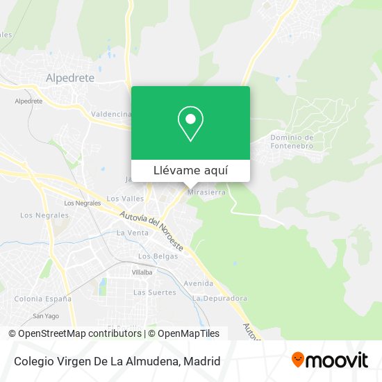 Mapa Colegio Virgen De La Almudena