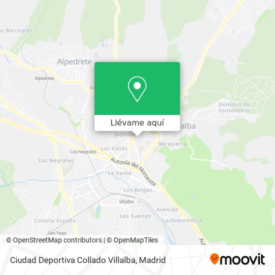 Mapa Ciudad Deportiva Collado Villalba