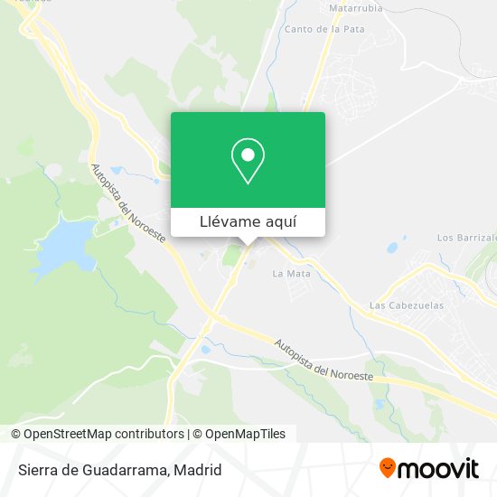 Mapa Sierra de Guadarrama