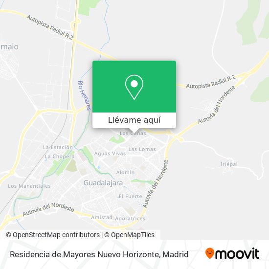 Mapa Residencia de Mayores Nuevo Horizonte