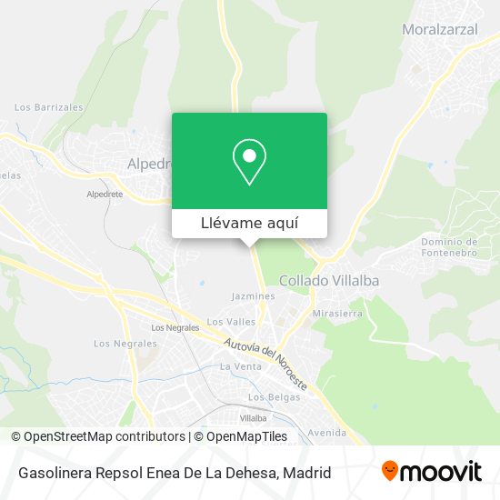 Mapa Gasolinera Repsol Enea De La Dehesa
