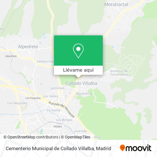 Mapa Cementerio Municipal de Collado Villalba