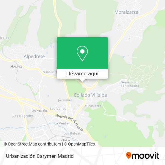 Mapa Urbanización Carymer