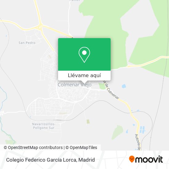 Mapa Colegio Federico García Lorca