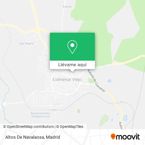 Mapa Altos De Navalaosa