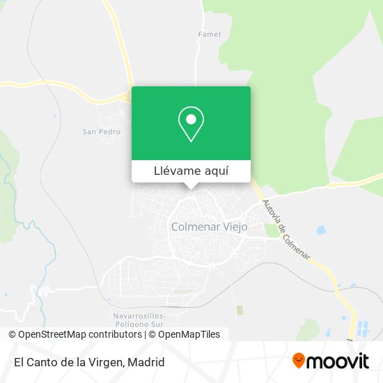 Mapa El Canto de la Virgen