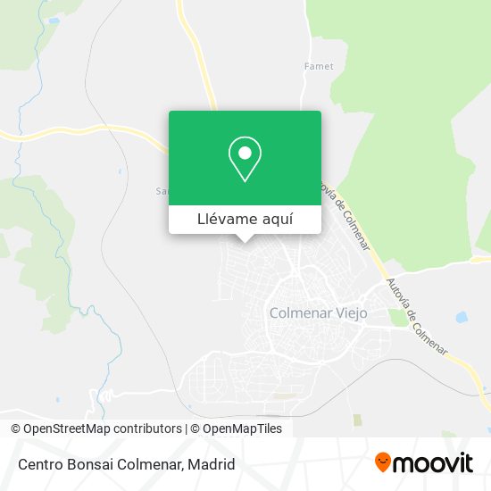 Mapa Centro Bonsai Colmenar