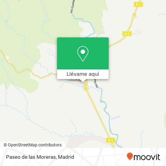 Mapa Paseo de las Moreras