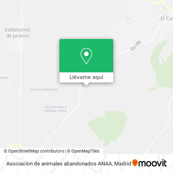 Mapa Asociacion de animales abandonados ANAA