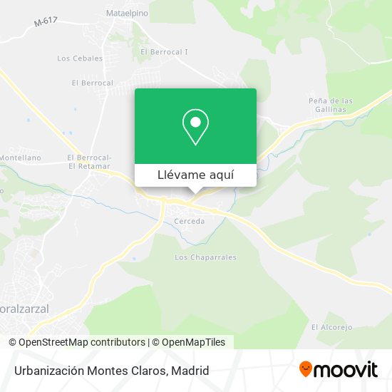 Mapa Urbanización Montes Claros