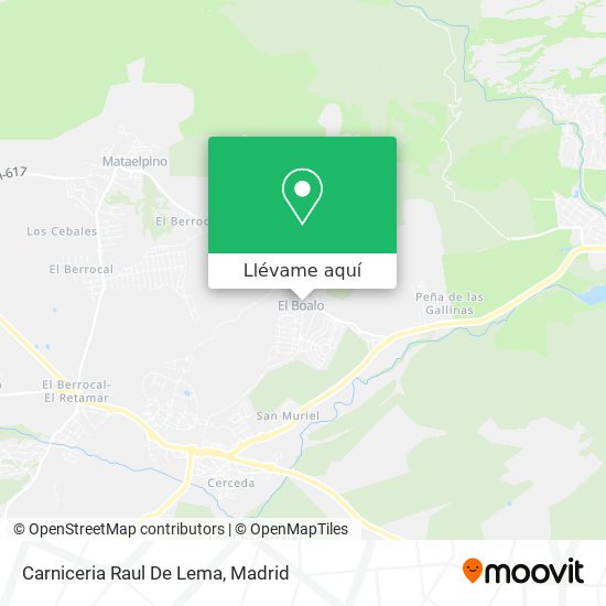 Mapa Carniceria Raul De Lema