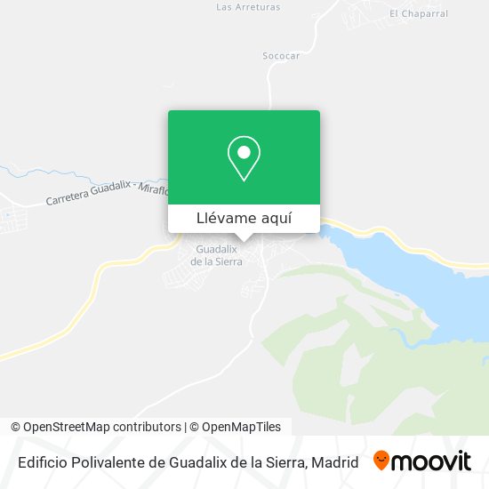 Mapa Edificio Polivalente de Guadalix de la Sierra