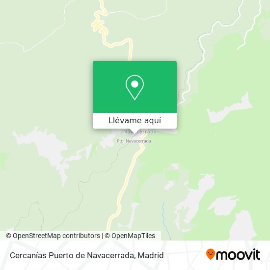 Mapa Cercanías Puerto de Navacerrada