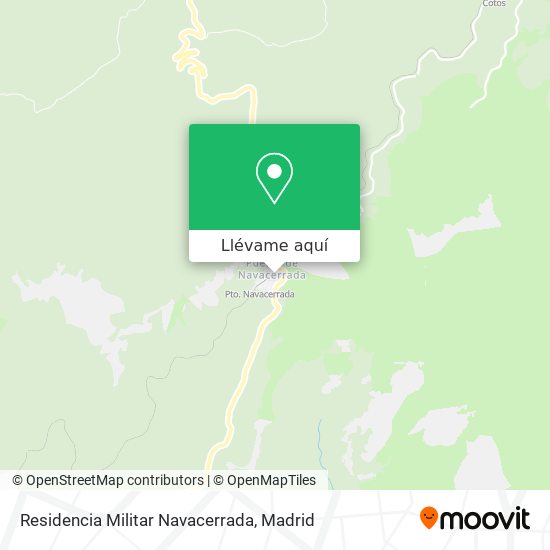 Mapa Residencia Militar Navacerrada