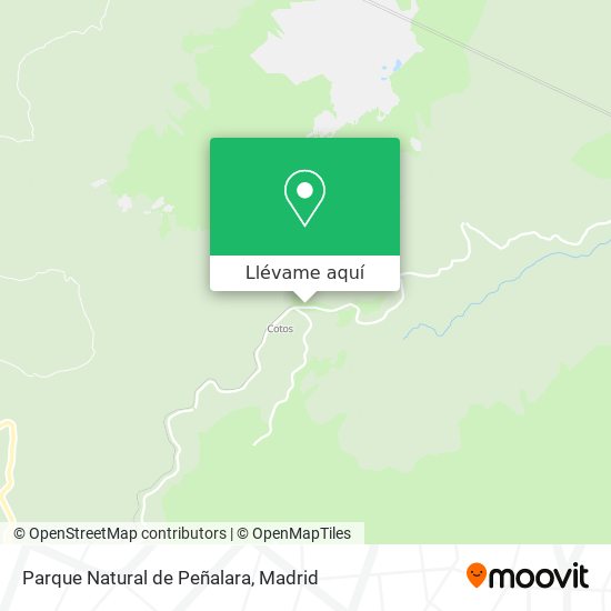 Mapa Parque Natural de Peñalara